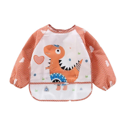 Delantal Babero Con Manga Impermeable Para Niños Animalitos