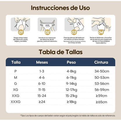 Pañales Aiwibi Pants Dulce Noche Calzoncillos Extra Grande (XG)