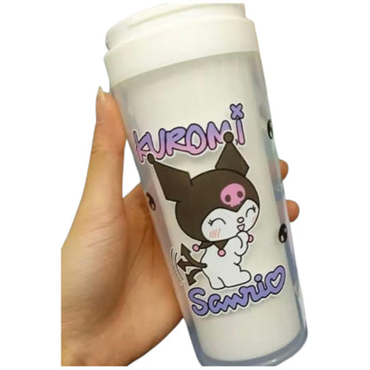 Vaso Con Tapa Diseño Kawaii Personajes Sanrio Niños