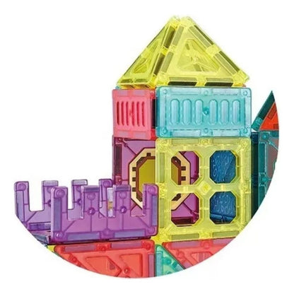 Juego De Construcción Magnético Bloques Niños 94 Pzs