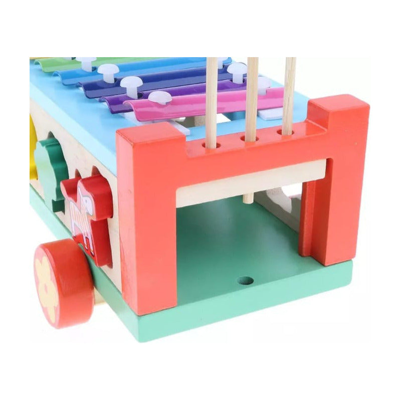 Juego De Encaje Madera Con Xilófono Para Bebés - Niños
