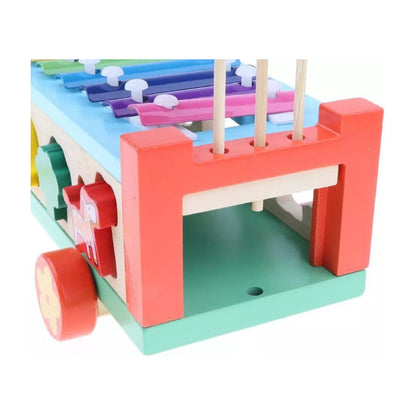 Juego De Encaje Madera Con Xilófono Para Bebés - Niños