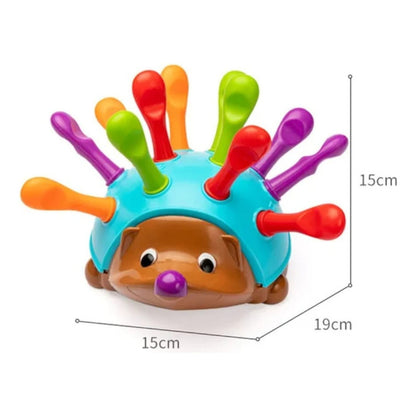 Erizo Puercoespín Juguete De Encaje Motricidad Fina Niños