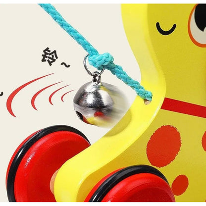 Juguete Animalitos De Arrastre Madera Juego Niños-bebés