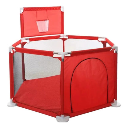 Corral De Juego Seguridad Bebe Con Aro Y Pelotas