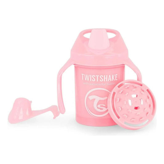 Vaso Anti Derrame Mini Cup 230 Ml Twistshake Rosa Liso
