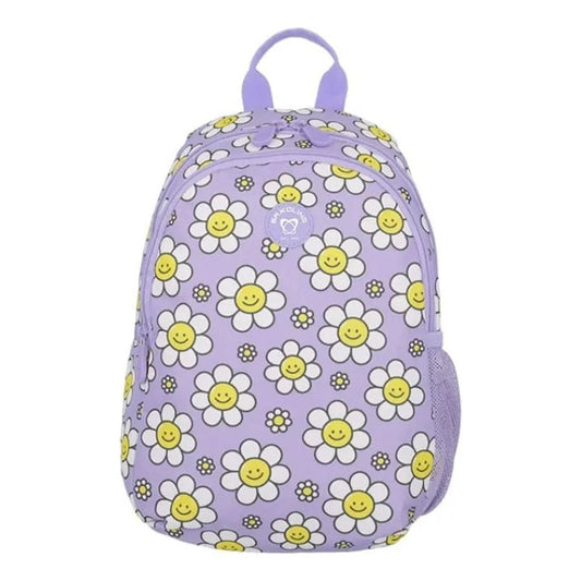 Mochila Escolar Infantil Homeschool Saxoline Floreada