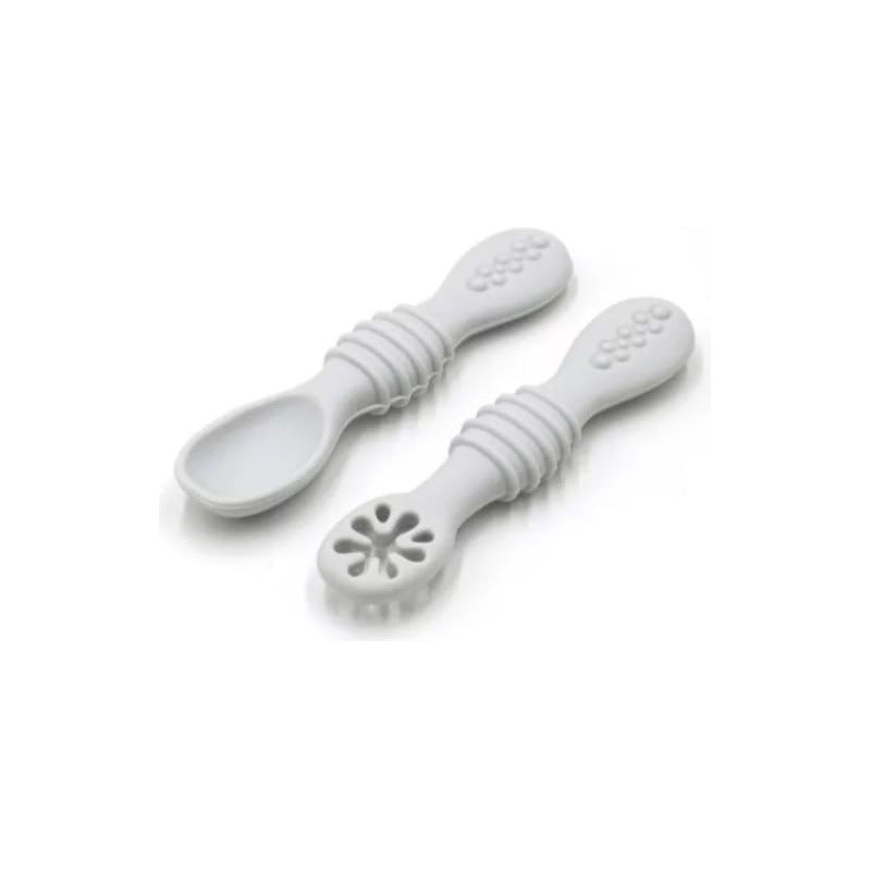 Set De Cucharas Silicona Aprendizaje Bebé Pre-cucharas
