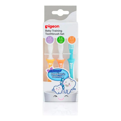 Set Cepillo Dental Pigeon 3 Etapas Aprendizaje Bebe-niños