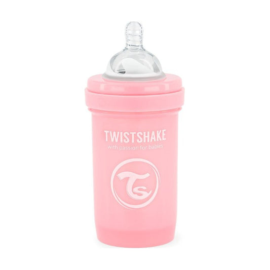 Mamadera Twistshake Anti-cólico 180ml Rosa Liso