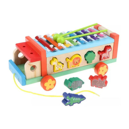 Juego De Encaje Madera Con Xilófono Para Bebés - Niños