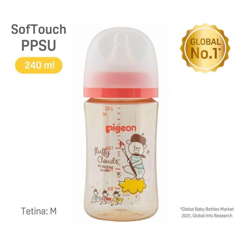 Biberón Mamadera Softouch Pigeon Ppsu Diseños 240ml