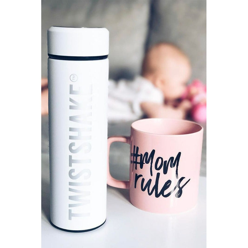 Termo Para Agua Twistshake Hot & Cold 420ml Rosa