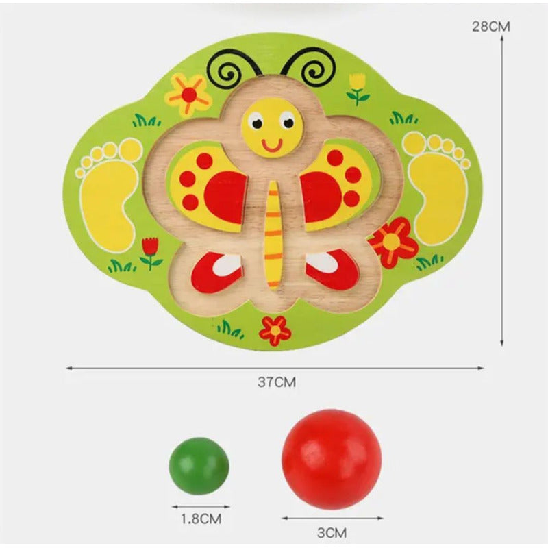 Juego De Equilibrio Didactico Tabla Sensorial Madera
