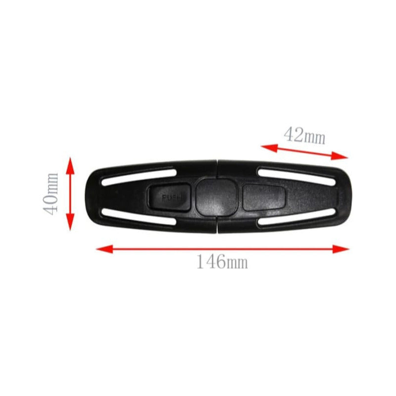 Clip Hebilla Cinturón Silla De Auto Seguridad Del Bebé Negro