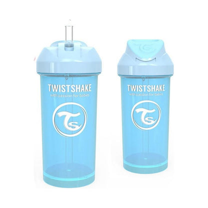 Vaso Para Bebés Twistshake Straw Cup 360ml Azul Pastel Lisa