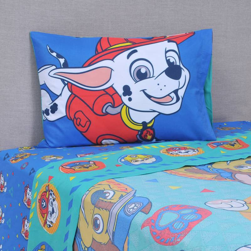 Juego De Sábanas 1.5 Plazas Paw Patrol Infantil Niños-niñas