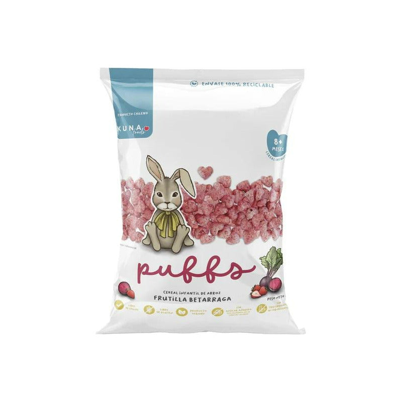 Pack 4  Snack Saludable Puffs Kuna Foods 10gr