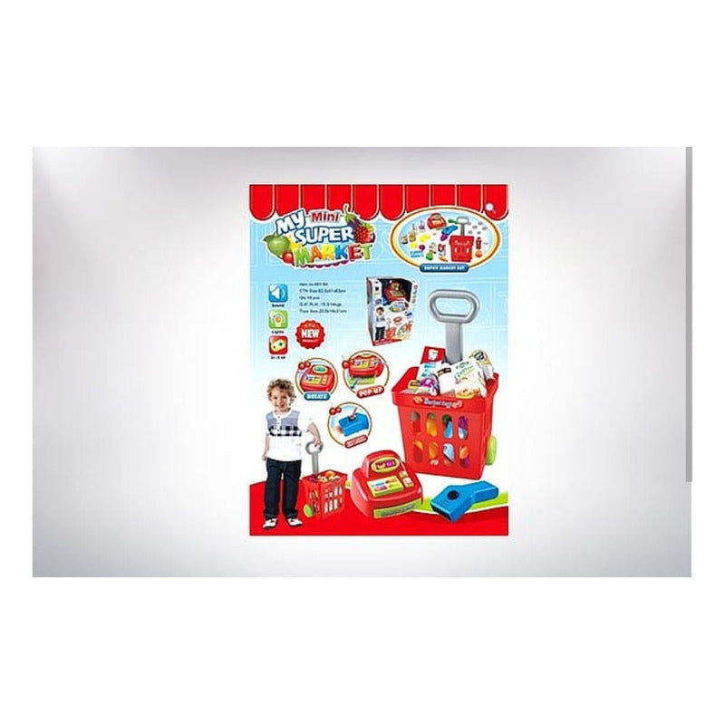 Caja Registradora Mini Carrito De Supermercado Juegos Niños