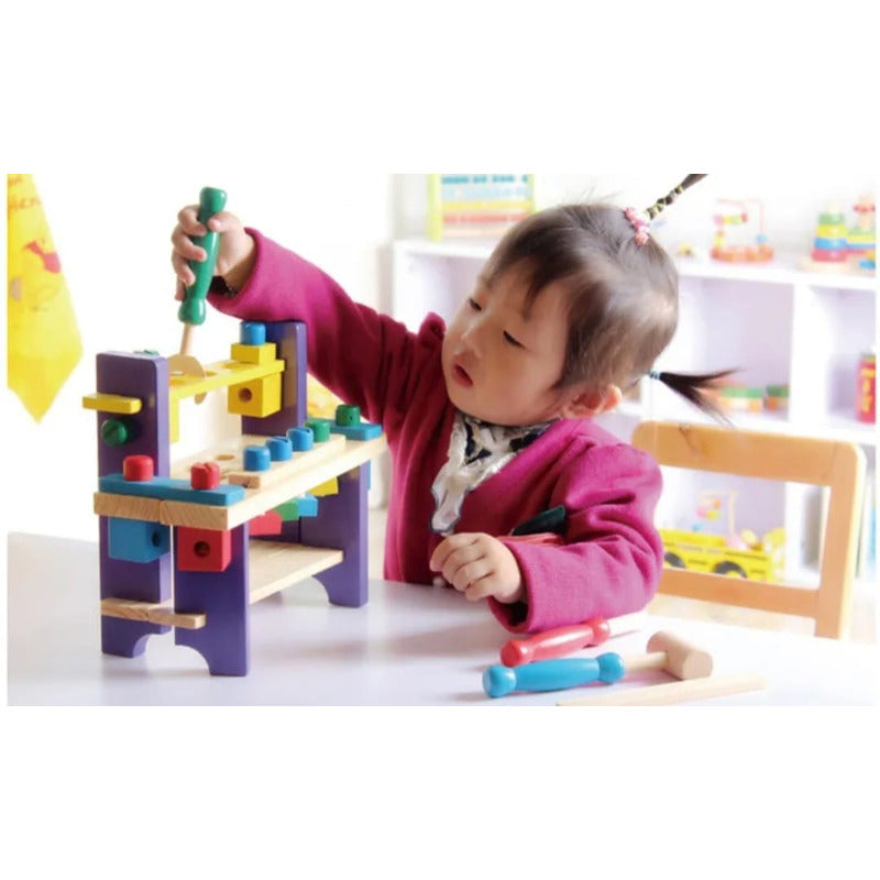 Set Herramientas De Madera Juguete Didáctico Niños