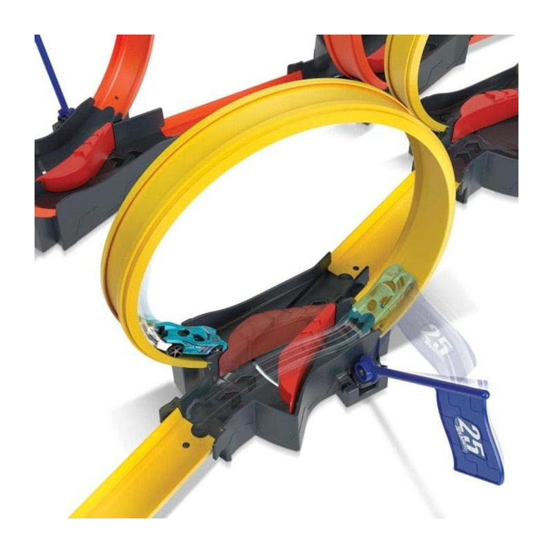Pista Hot Wheels Multi Loop Stunt Tracks Incluye Auto