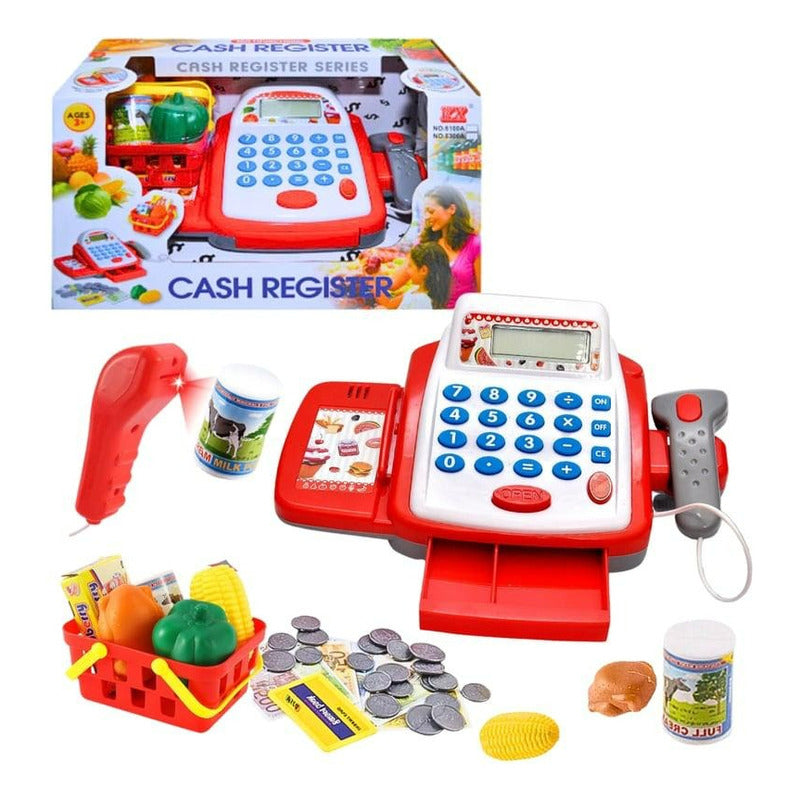 Caja Registradora Supermercado Calculadora Real Juegos Niños