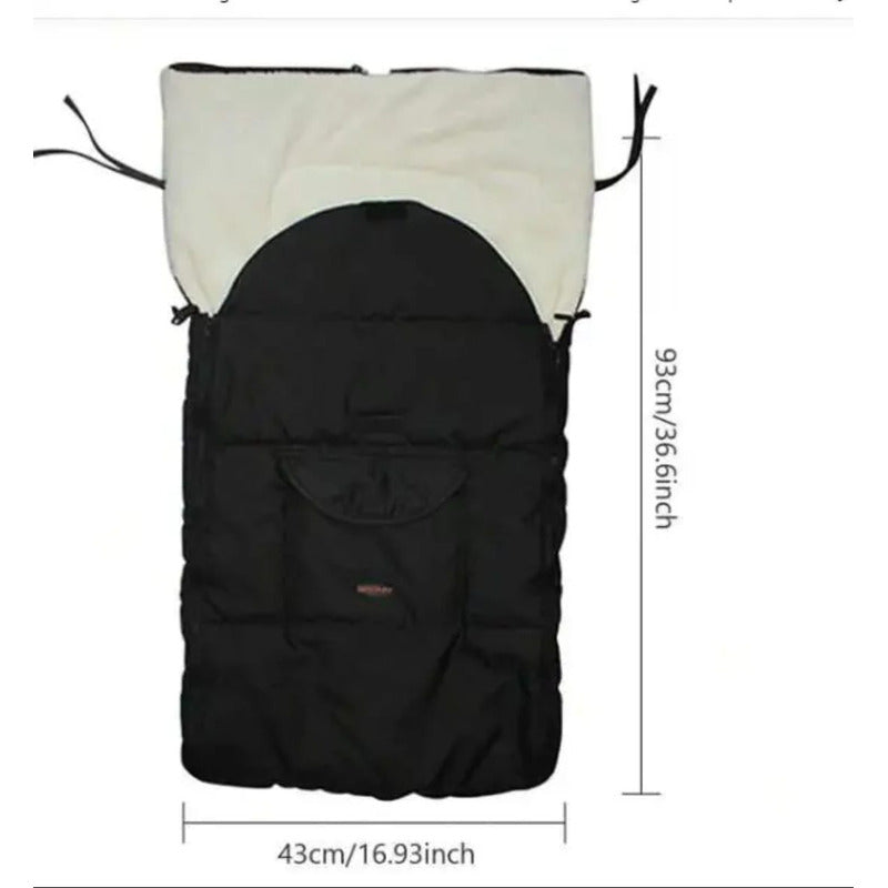 Saco Para Coche Bebé Impermeable Abrigador Forrado Cubre Pie