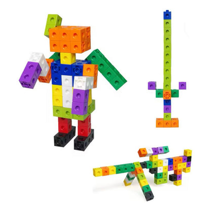 Bloques Conectores Uniflix Encaje Multicolor Niños 100pzs