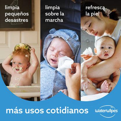 Toallitas Húmedas Waterwipes 99,9% Agua Caja 12x60uns | Recién Nacido Y Piel Sensible