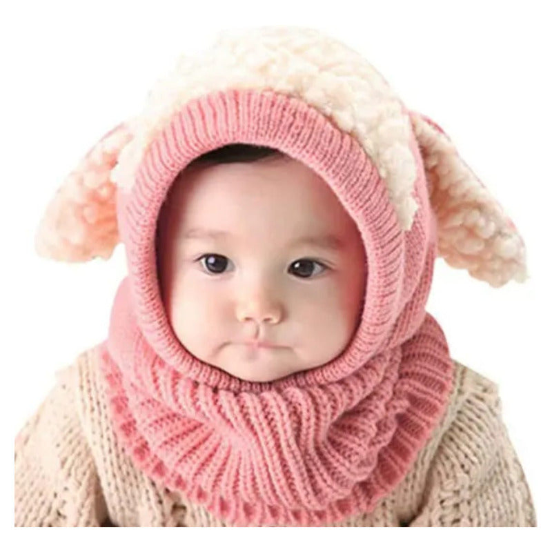 Gorro De Lana Invierno Ovejita Niño-niña-bebé