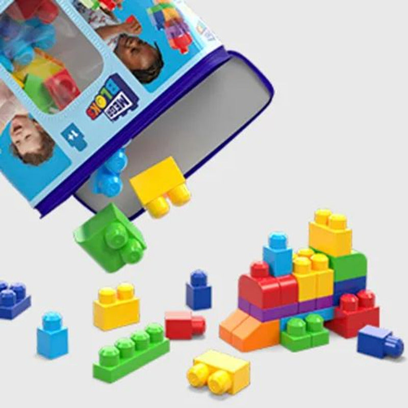 Mega Bloks Bloques Construcción Aprendizaje 60 Pzs + Bolsa 60 Colores