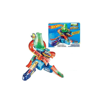Hot Wheels City Pista De Juguete Laboratorio Científico Multicolor