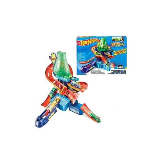 Hot Wheels City Pista De Juguete Laboratorio Científico Multicolor