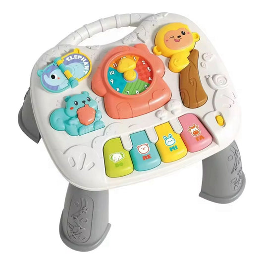 Mesa De Actividades Para Bebé 2 En 1 Musical Gris