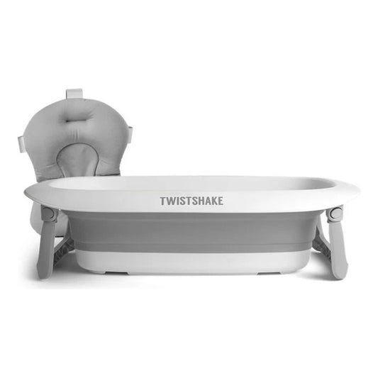 Bañera Plegable Con Cojín Twistshake Color Blanco - Gris Blanco Bañera Plegable Con Cojin