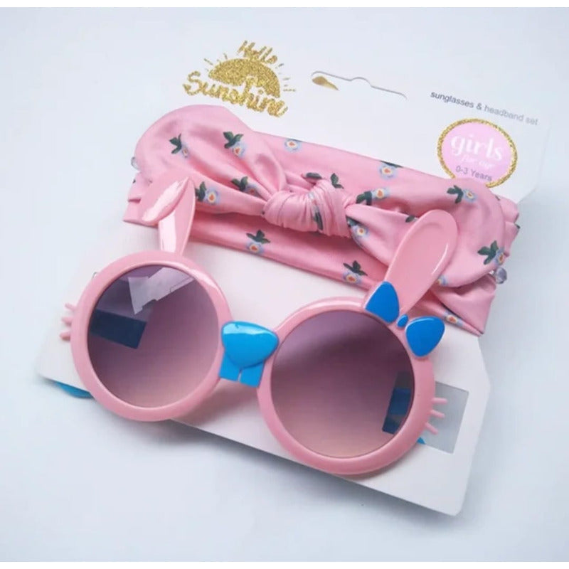 Pack Lentes De Sol Para Niñas Con Cintillo