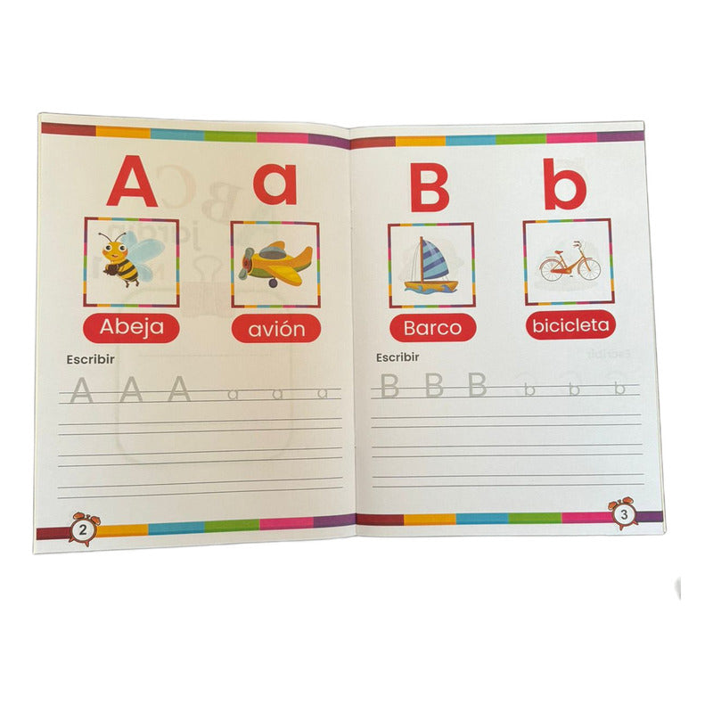 Pack Libro Caligrafía De Números Y Letras Niños
