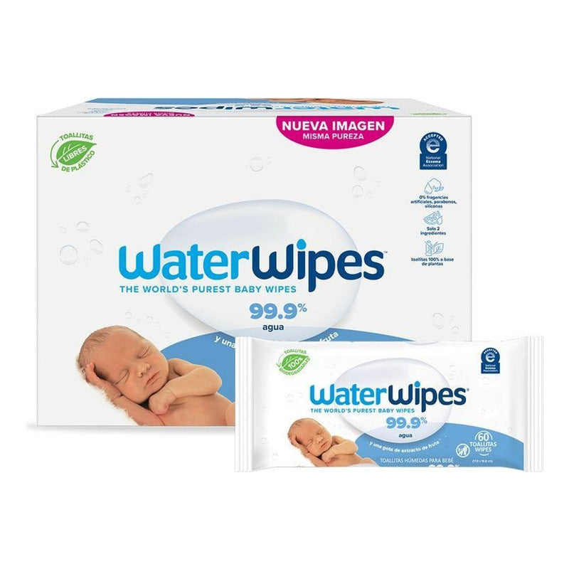 Toallas Húmedas Water Wipes Pack (3 Paq X 60 Und)