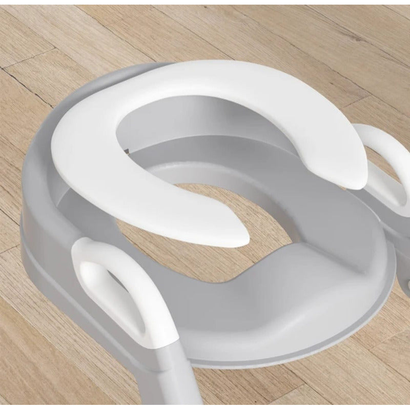 Asiento Adaptador Escalera Inodoro Wc Para Niños Acolchado
