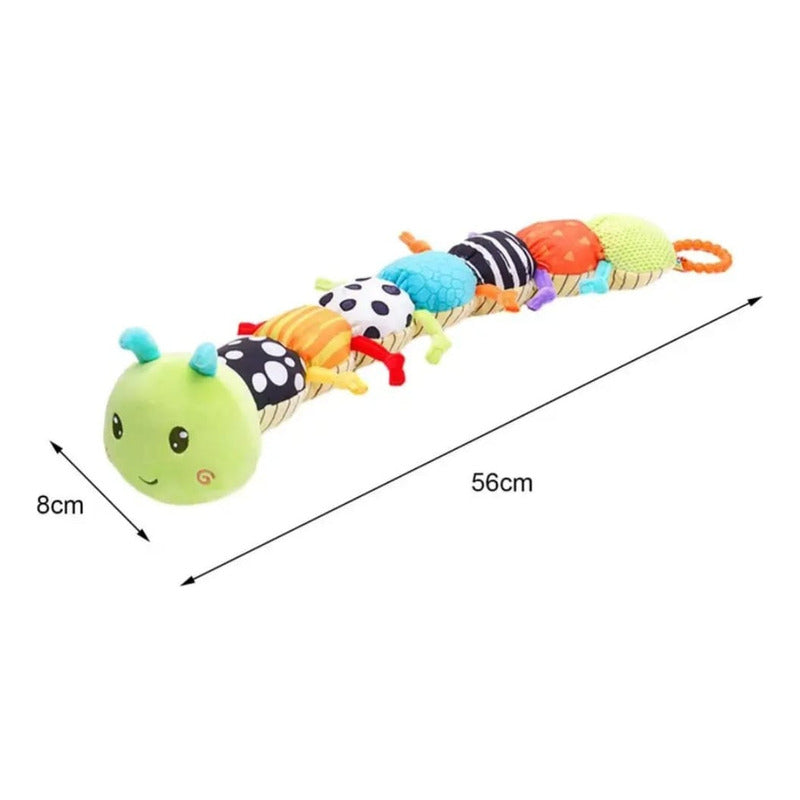 Peluche Gusano Sensorial Oruga Niños Multicolor Infantil