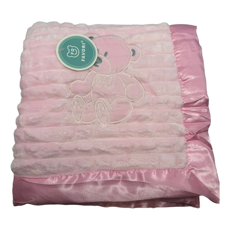 Manta Frazada Cobija Polar Invierno Para Bebés Diseño Osito