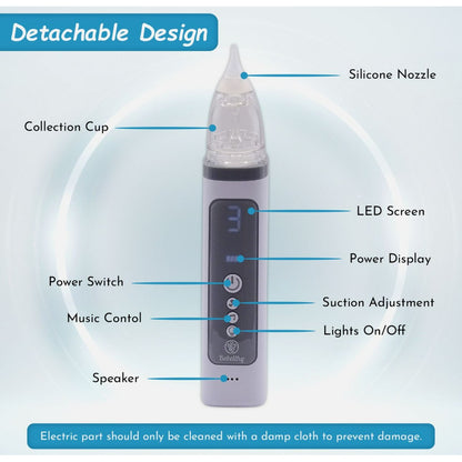 Aspirador Nasal  Bebe Saca Mocos Eléctrico Con Estuche Blanco