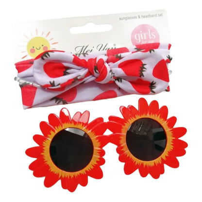 Pack Lentes De Sol Para Niñas Con Cintillo