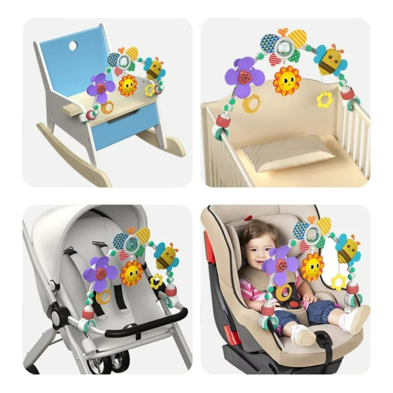 Arco Móvil Multiuso Estimulación Bebé Coche-cuna-sillas Multicolor Abeja