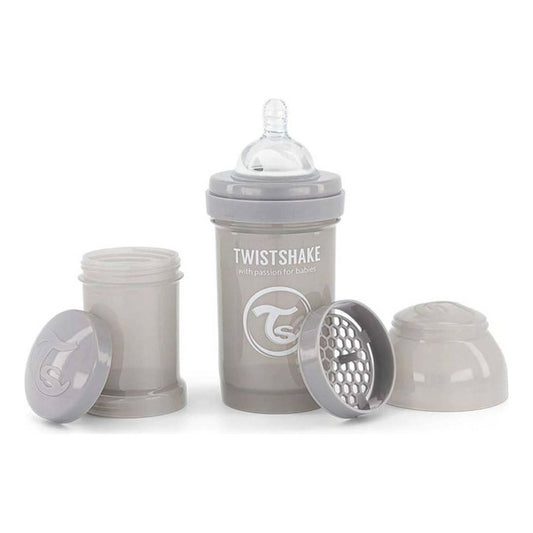 Mamadera Twistshake Anti-cólico 180ml Gris Liso