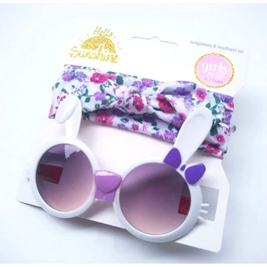 Pack Lentes De Sol Para Niñas Con Cintillo