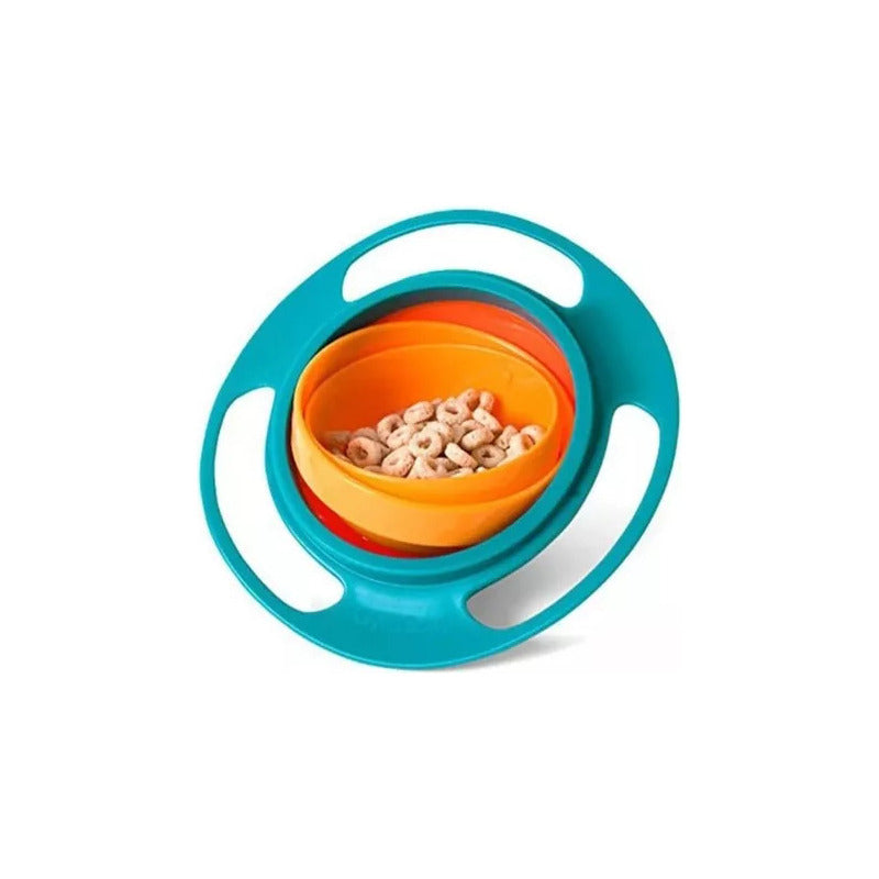 Plato Antivuelco Giratorio Bebé-niños Bowl Antiderrame