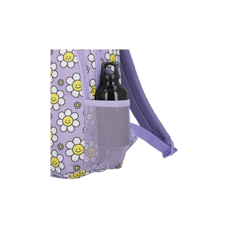 Mochilas Infantiles Saxoline 13 Litros Color Lila Flores