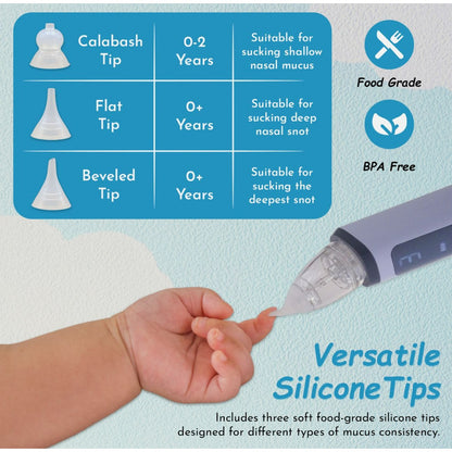 Aspirador Nasal  Bebe Saca Mocos Eléctrico Con Estuche Blanco