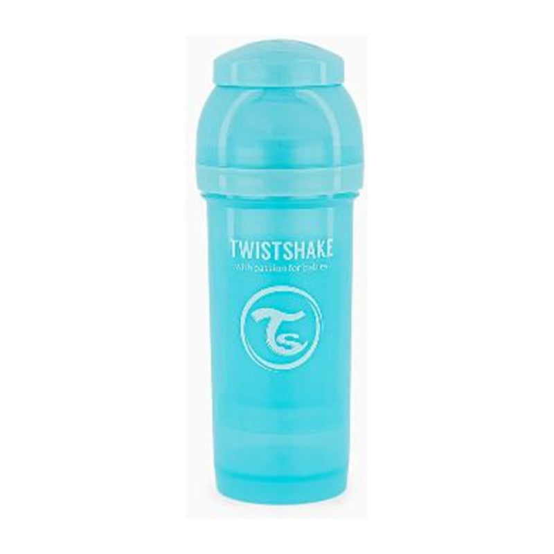 Mamadera Twistshake Anti-cólico 260ml Azul Liso